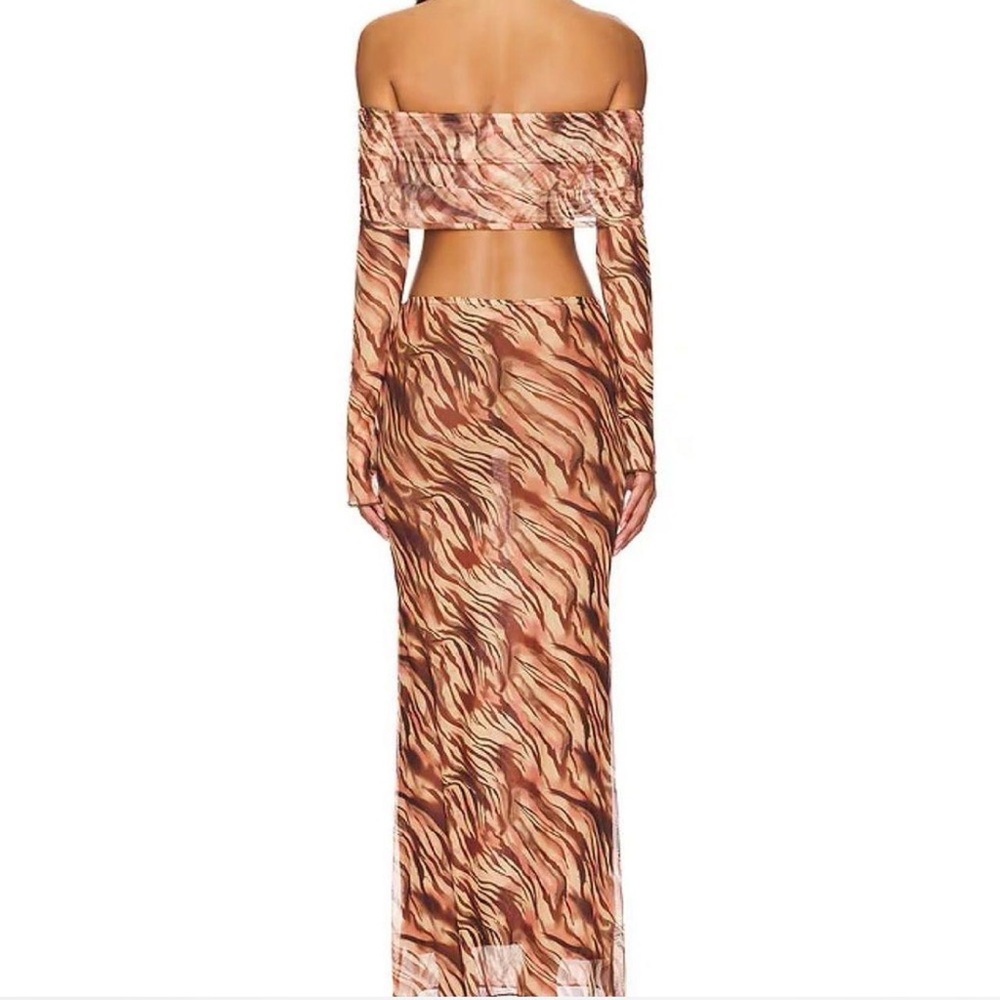 Superdown Brown Patterned Maxi Dress - image 3